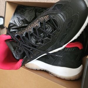 Jordan Air 11 Retro Low IE Black and True Red Sneakers